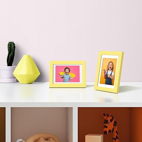 Vista 618 de upsimples - Portarretratos de 8.5 x 11 pulgadas, para fotos de 6 x 8 pulgadas con paspartú o de 8.5 x 11 pulgadas sin paspartú, marcos de fotos