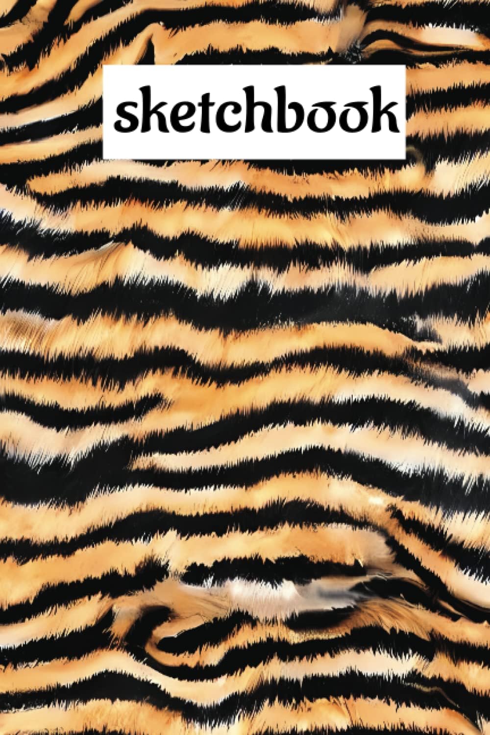 A5 Blank Tiger Stripes Sketchbook: 50 pages 6x9" for drawing