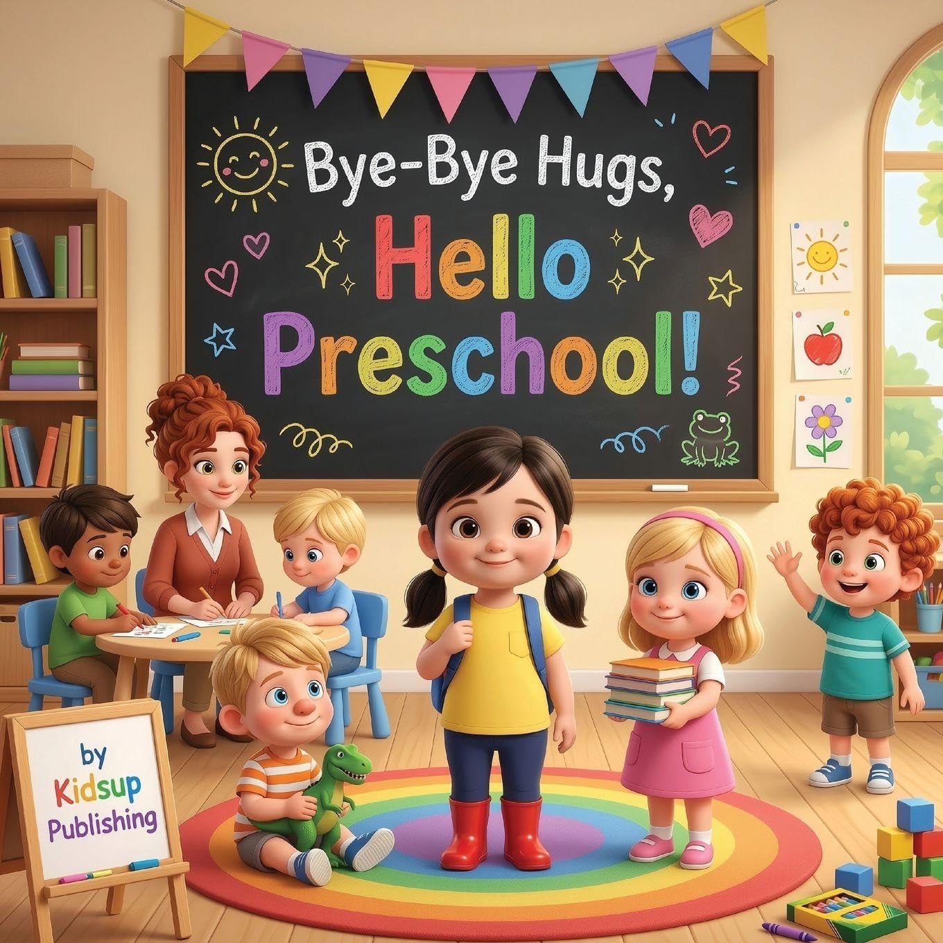 Bye-Bye Hugs, Hello Preschool: A Gentle First Day Story for Toddlers to Ease Worries and Build Confidence