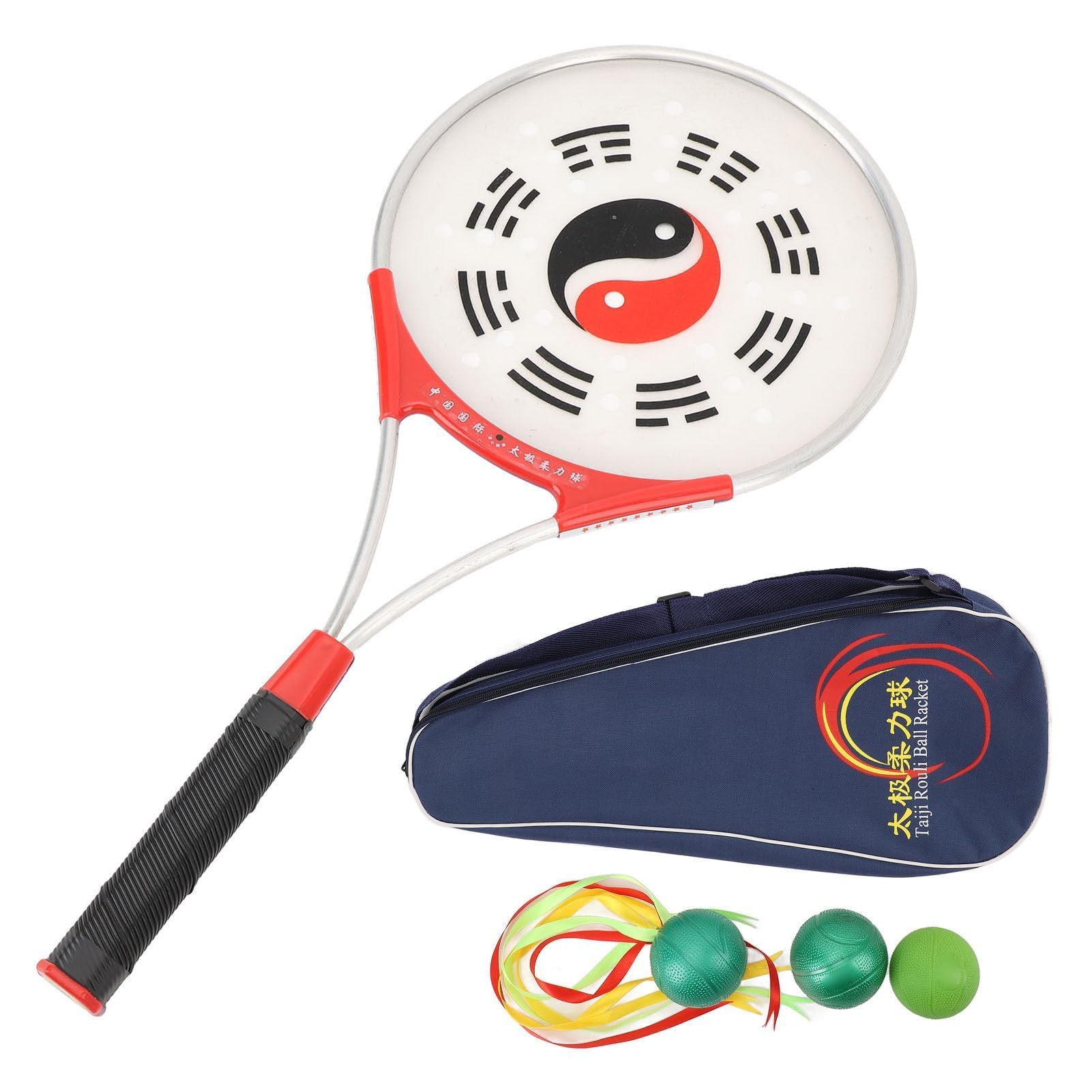 Alomejor Raqueta Tai Chi, Suave Ligera Pelotas Tai Chi aleación Aluminio for Adultos Mayores Ejercicio Suave rehabilitación Diaria
