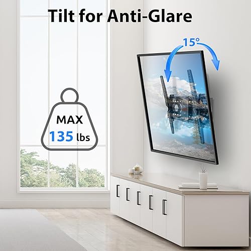 Miniatura 3 de Soporte de pared inclinable para TV 4K LED OLED de 32 a 84 pulgadas, pantalla plana curva OLED, VESA universal de 23.622 x 15.748 in, carga máxima