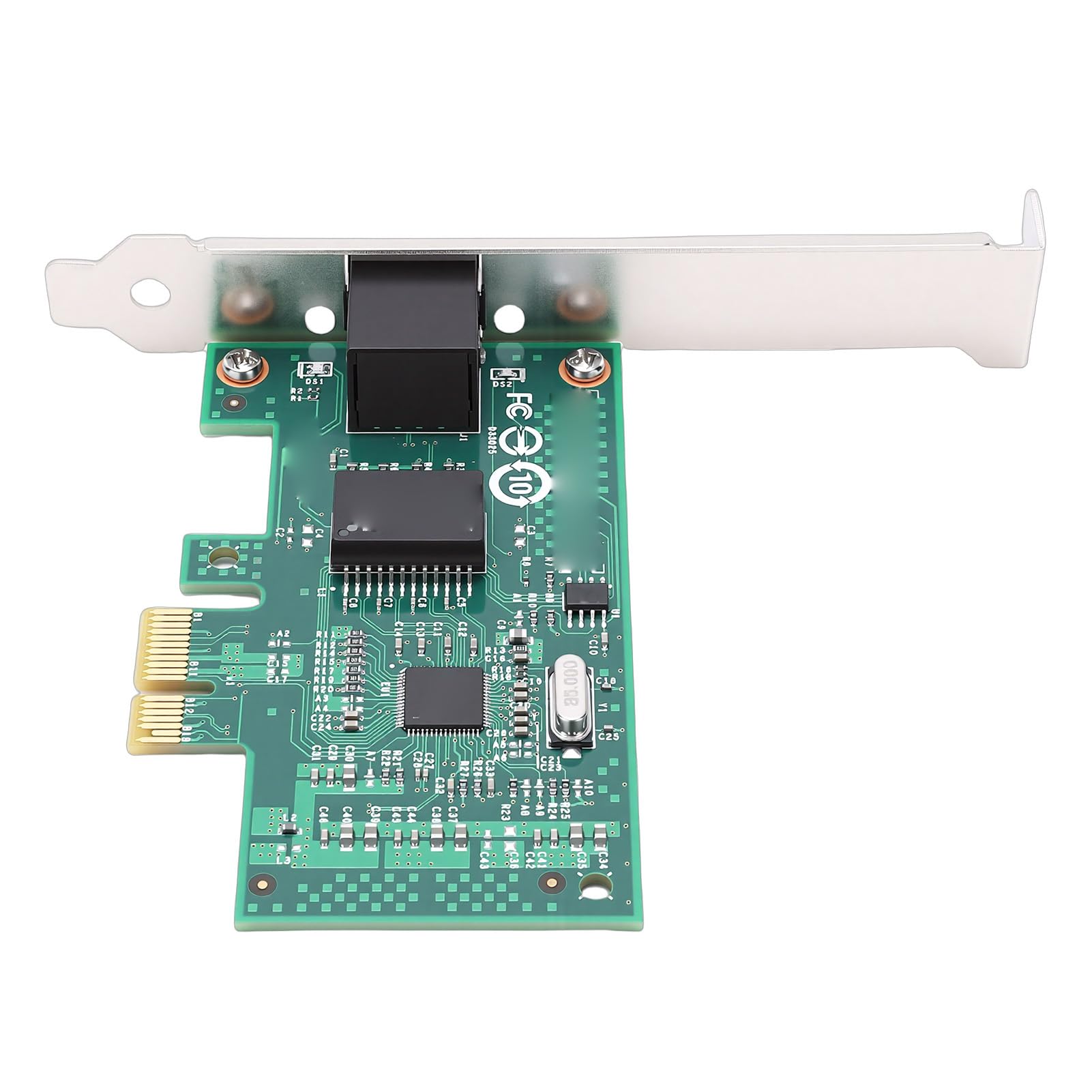 Sxhlseller Tarjeta de Red Gigabit Nic 1000Mbps, Tarjeta PCI Express 2.0 X1 Gigabit Ethernet Plug and Play con Puerto RJ45 para Servidor de Escritorio
