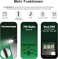 artfone A400 4G Idősbarát Mobiltelefon Nagy Gombokkal, Vészhívó Gombbal, Dual SIM, Asztali Töltőállvánnyal, 2.4" Kijelző 6