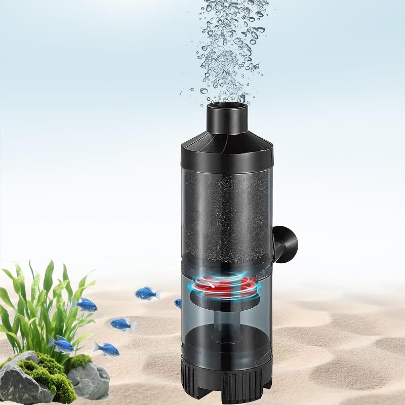 Filtro de Esponja para Aquário com Coletor de Resíduos Carefree Fish CF0023 para Água Doce e Salgada, M (30,3–75,7 L)