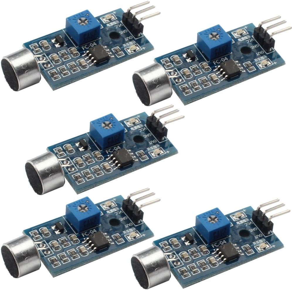 DAOKI 5PCS High Sensitivity Sound Microphone Sensor Detection Module for Arduino AVR PIC