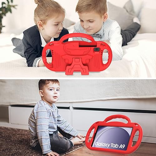 Miniatura 10 de AVAWO Funda infantil para Samsung Galaxy Tab A7 Lite de 8.7 pulgadas 2021, soporte ligero a prueba de golpes con correa, material protector de goma