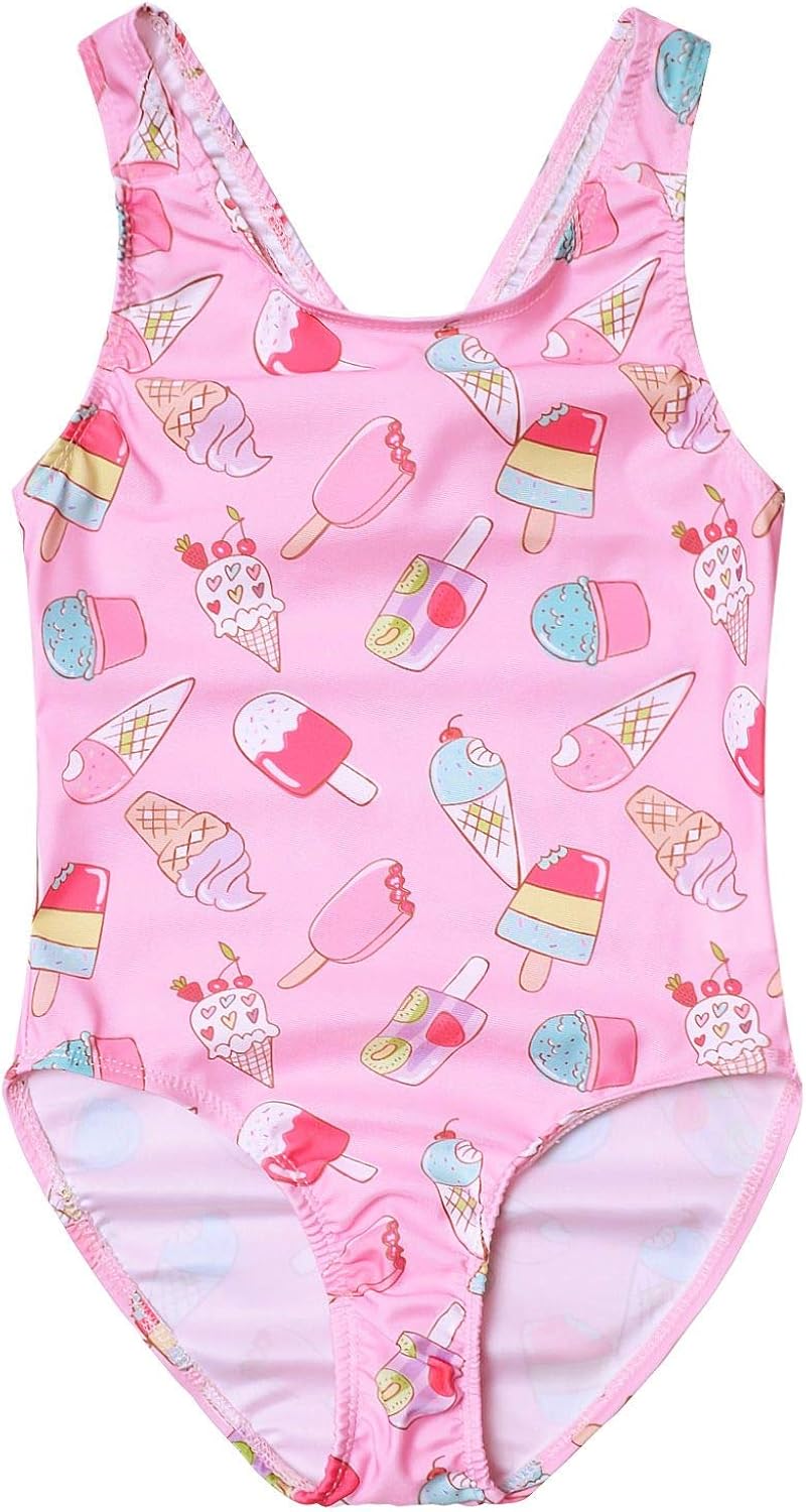 Girls Swimsuits Unicorn Mermaid Bathing Suit Rainbow One Piece Beach Clothes