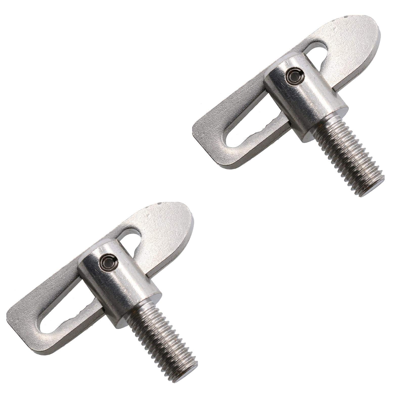 AB Tools 2pk M12 Threaded Stainless Steel Antiluce 19mm Fasteners Tailgate Drop Catch