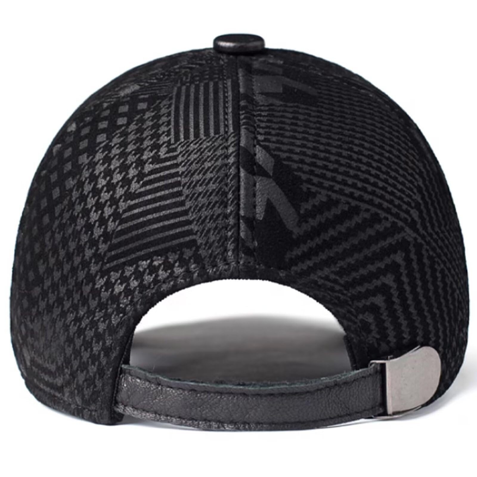 Gorra de Béisbol Hombre Mujer,Gorra de béisbol clásica Ajustable de Cuero Unisex
