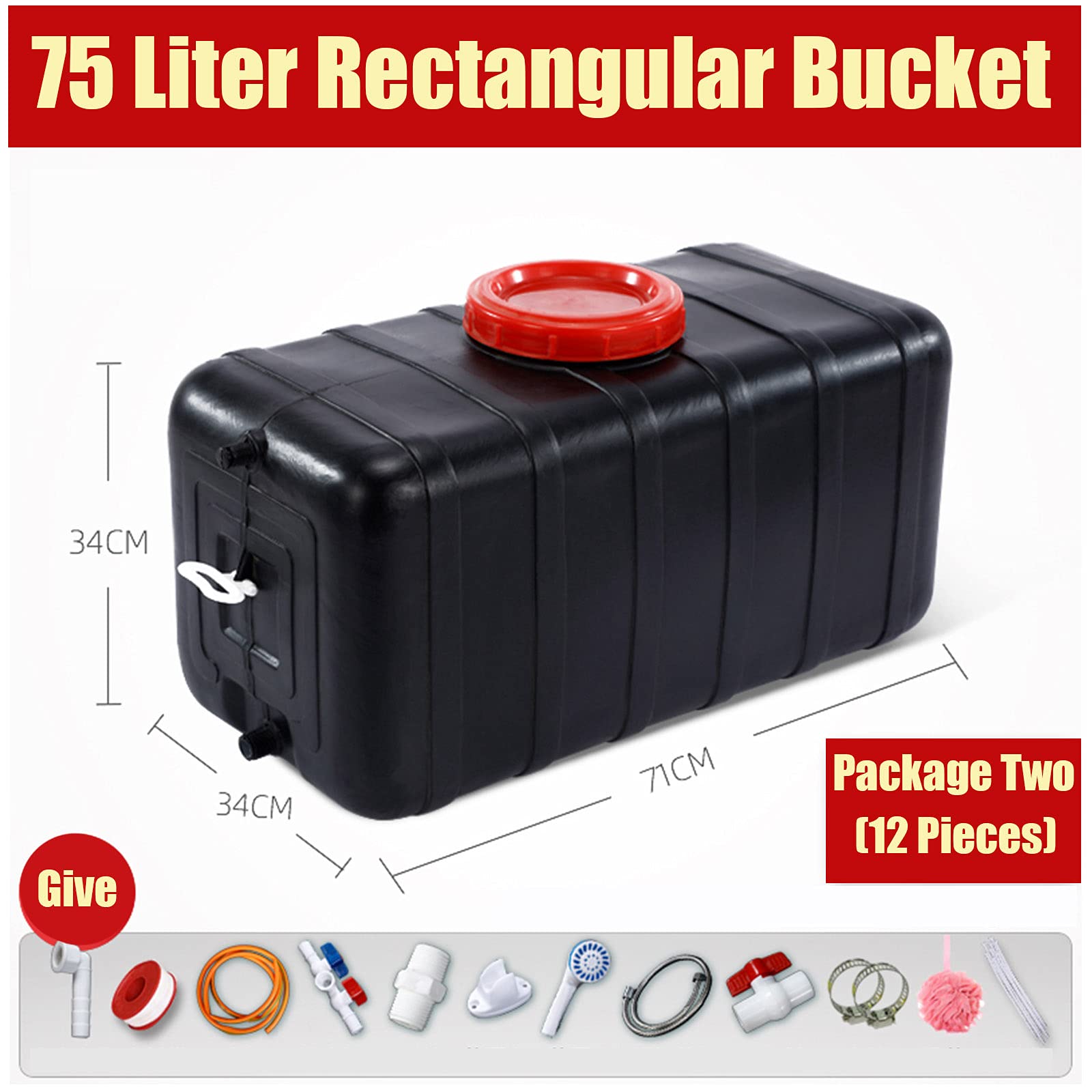 Stronrive 10L Jerrican Alimentaire Eau Camping avec Un Robinet, Restauration avec Poignée Camping Qualité Alimentaire Minérale Portable, Parfait pour Voyage Voiture Maison