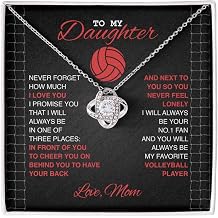 Volleyball Necklace, Personalized Necklaces for Teen Girls, Volleyball Jewelry, Gift for Daughter, Birthday Gifts