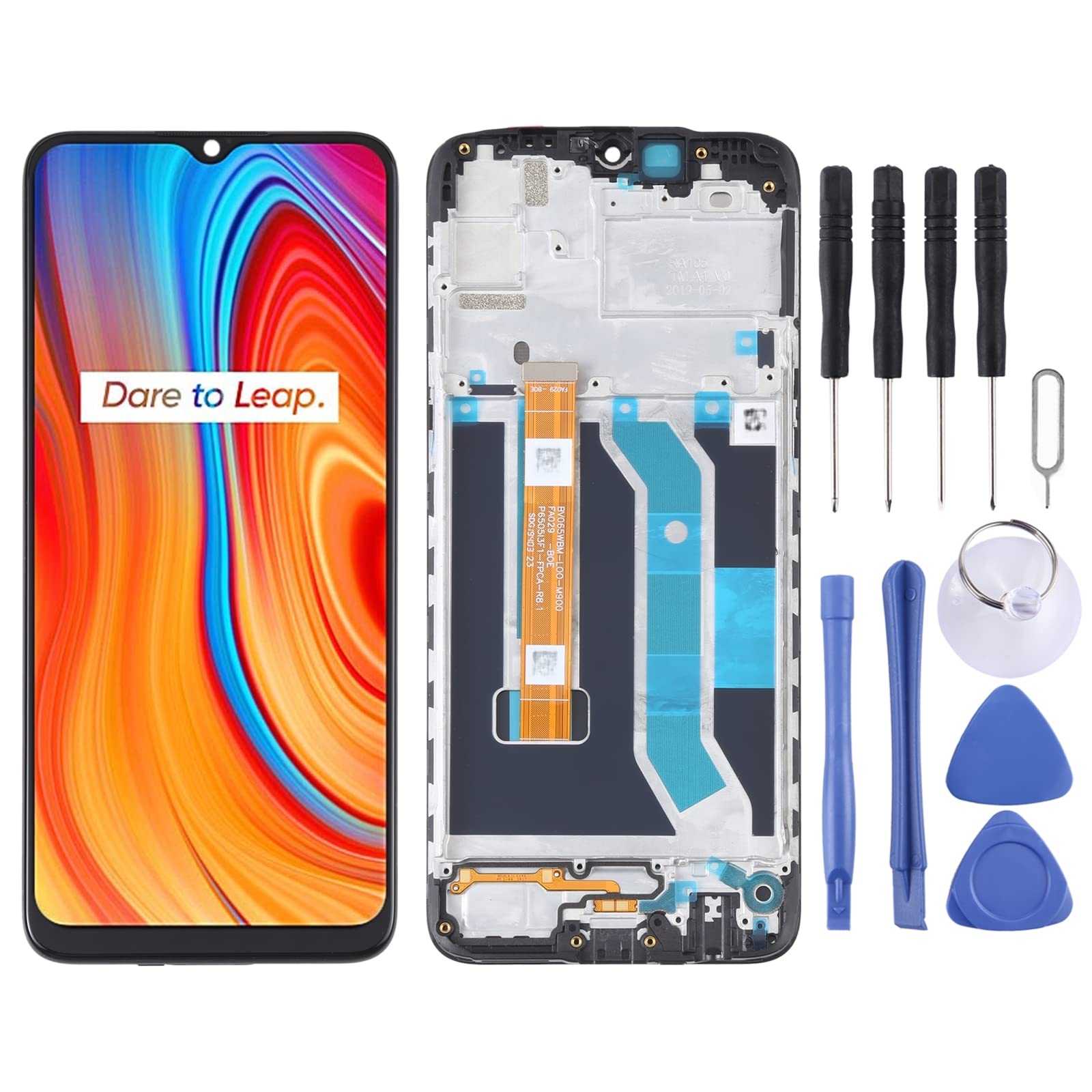 SMT LCD Screen and Digitizer Full Assembly With Frame for OPPO Realme C3 / C3i RMX2027 RMX2020 RMX2021 TTYKK