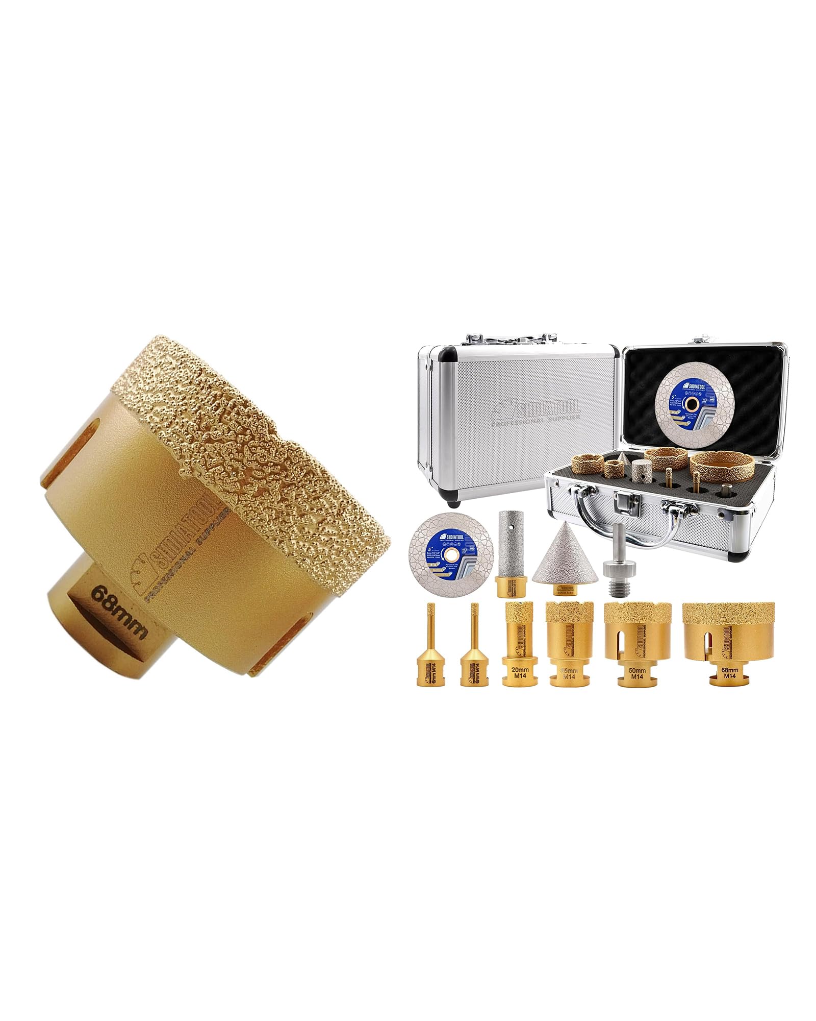 Forets diamantés M14 SHDIATOOL pour rénover cuisine et salle de bain
