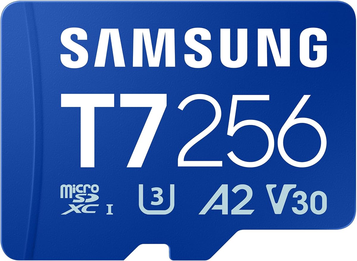 Samsung microSDXC T7 256GB, Transfer Speeds Up to 170 MB/s | microSD made for Casual Gamers, Amateur Creators, & Everyday Users (MB-MB256T/AM)