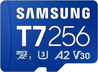 Samsung microSDXC T7 256GB, 170 MB/s'ye Kadar Aktarım Hızları, Sıradan Oyuncular, Amatör Yaratıcılar ve Günlük Kullanıcılar için Üretildi (MB-MB256T/AM)