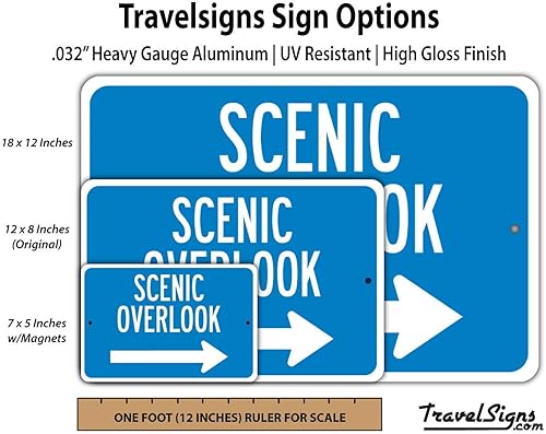 Miniatura 3 de Scenic Overlook Arrow DOT Highway Sign