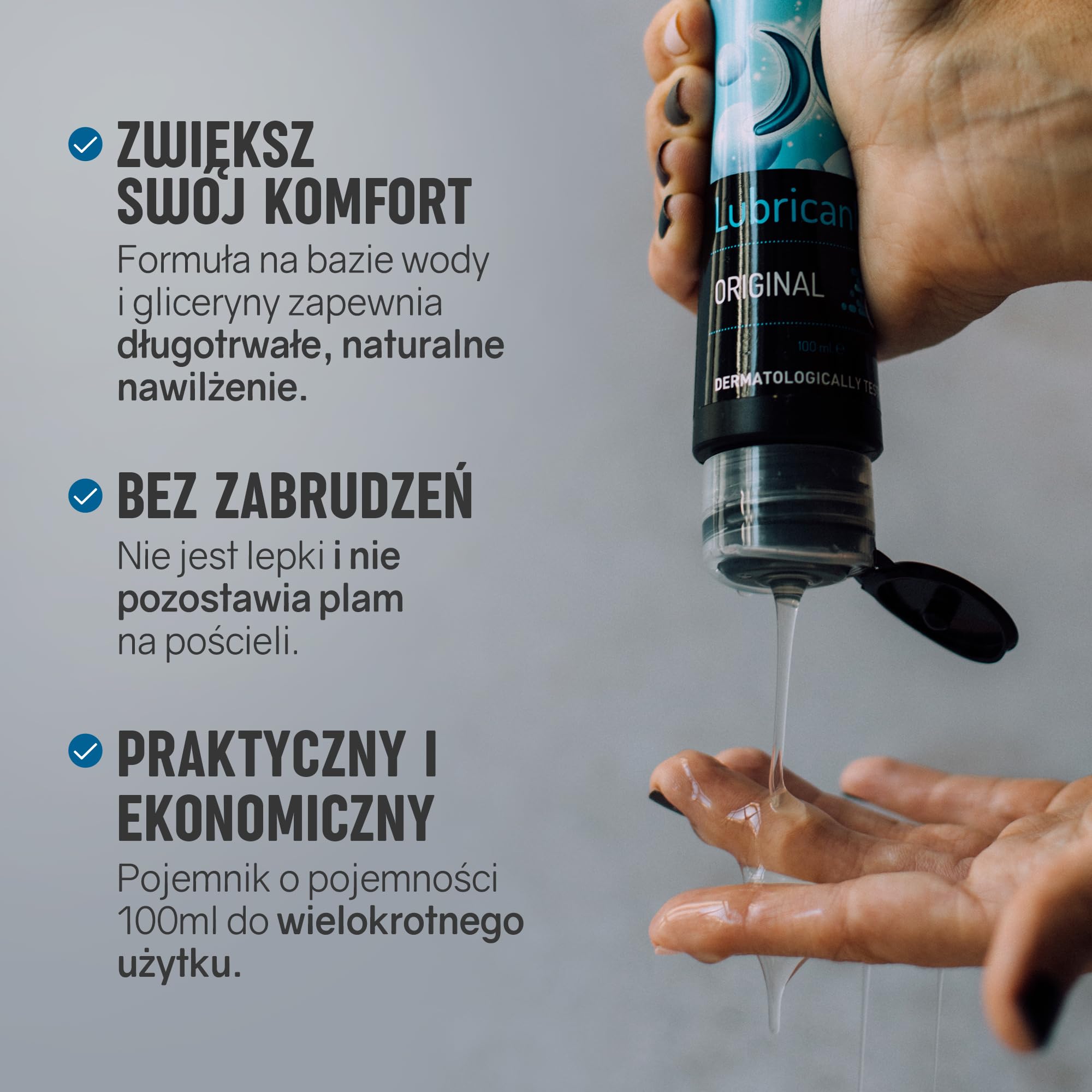 EXCITE żel intymny stymulujący na bazie wody. Neutralny.