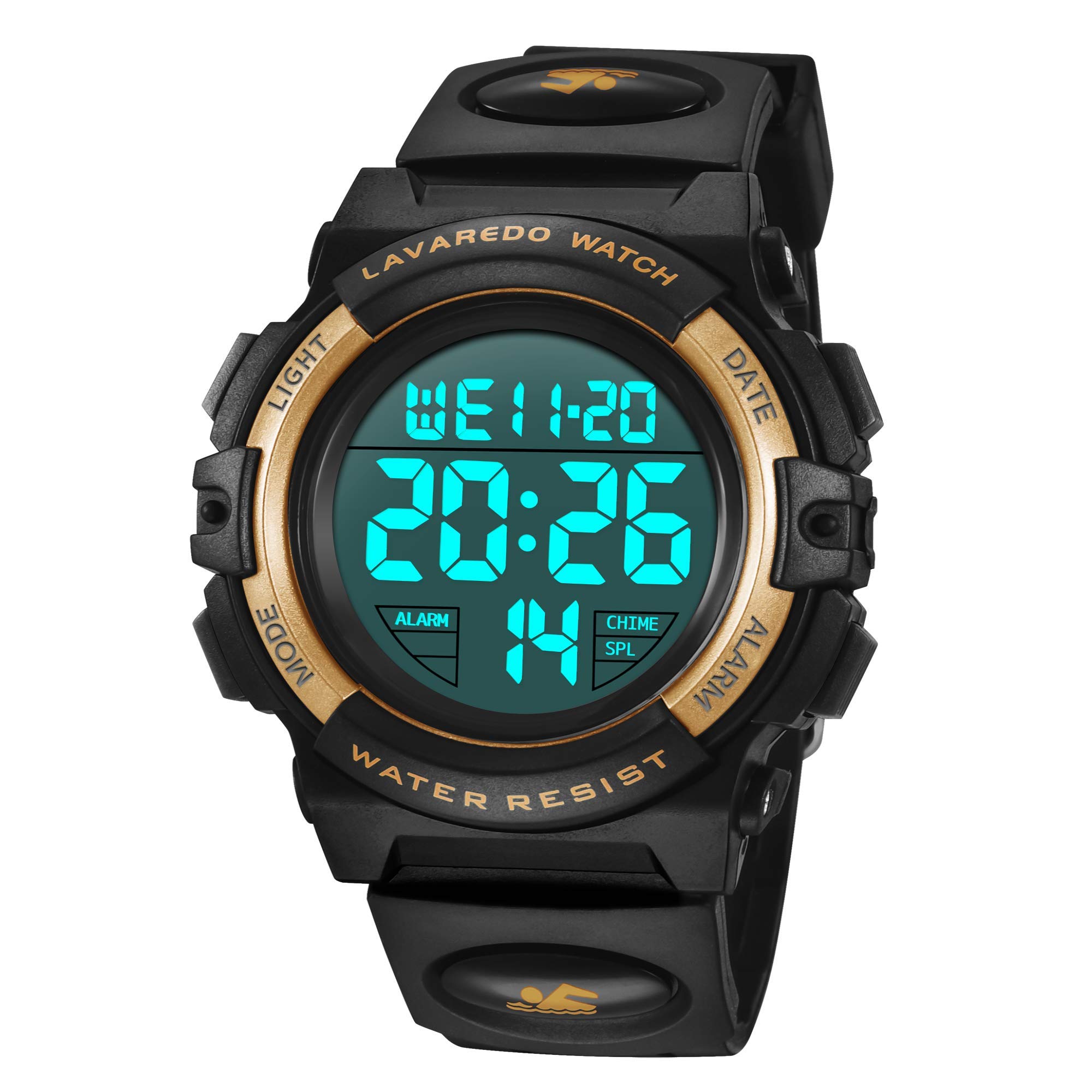 Boys Watch, Kids Digital Watch for 5-15 Year Sport Outdoor Multifunction Chronograph 50M Waterproof Alarm Calendar, Kids Watch with Colorful Backlight