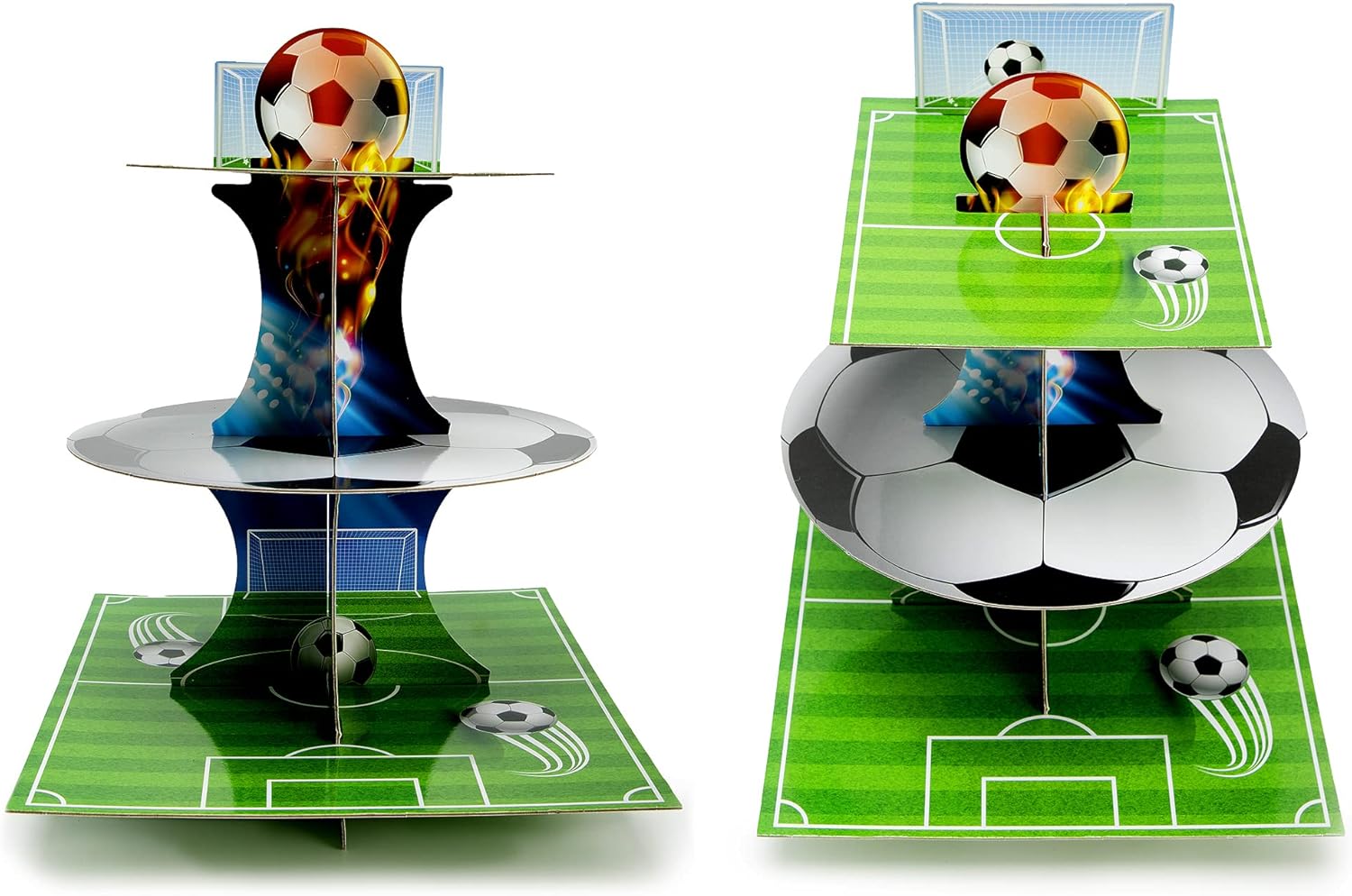 Football Cupcake Stand 3 Tier Cupcake Stand for Football Theme Birthday Party