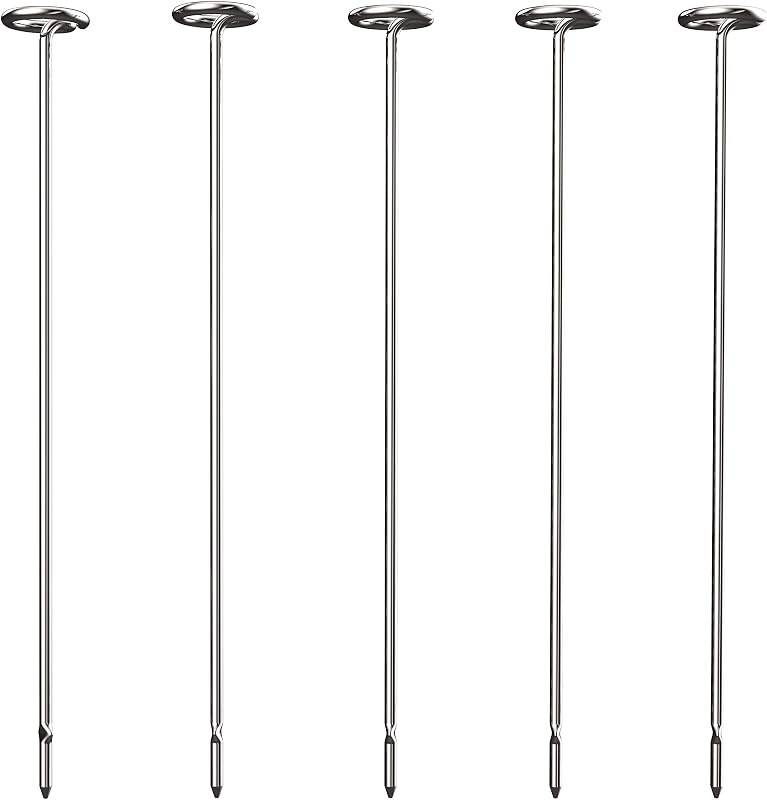 Ninja Foodi Grill Kebab Brochetas, medianas, plateadas, juego de 5