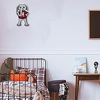 Vista 4 de Rico Industries Banderín de corte en forma de banderín de la NCAA - Decoración del hogar y la sala de estar, fieltro suave EZ para colgar Champ