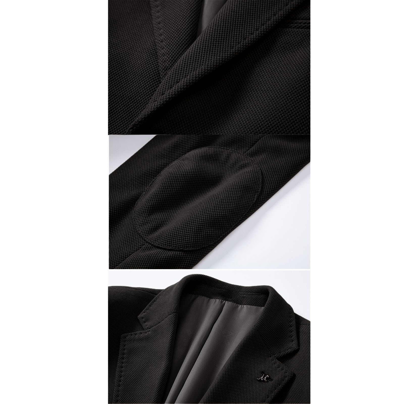 Chaquetas occidentales para hombre, chaqueta formal para hombre, chaqueta de solapa ajustada, chaqueta clásica versátil de color sólido, cuello en V, botonadura única, abrigos casuales de negocios de