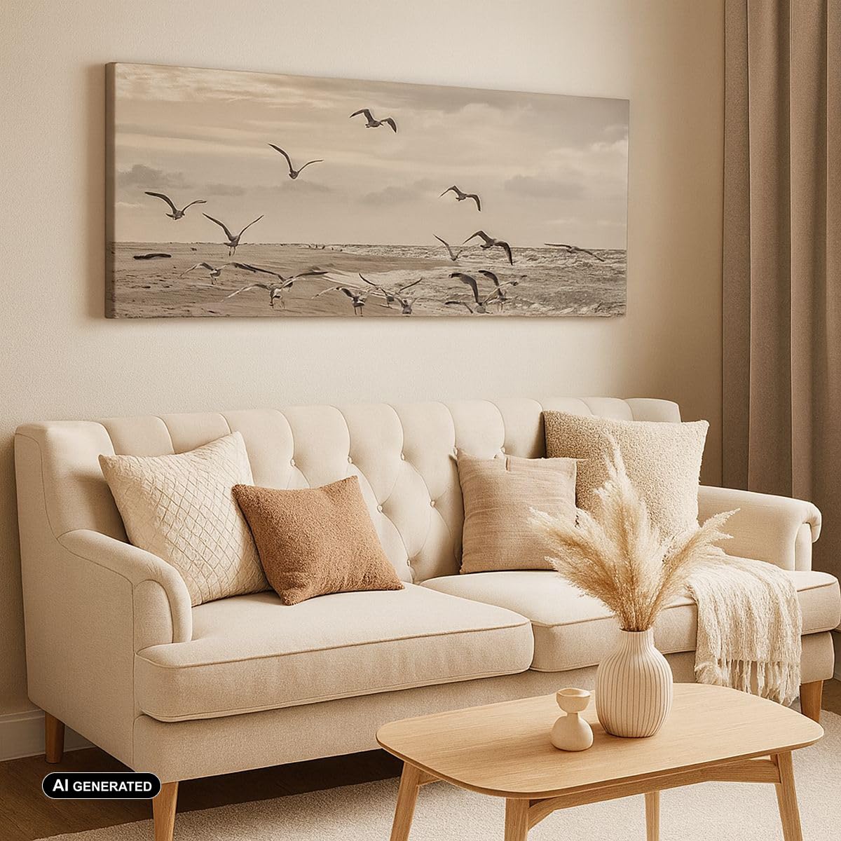 ARTTOR Leinwandbild 140x50cm Wandbild Landschaften Maritim - 4723