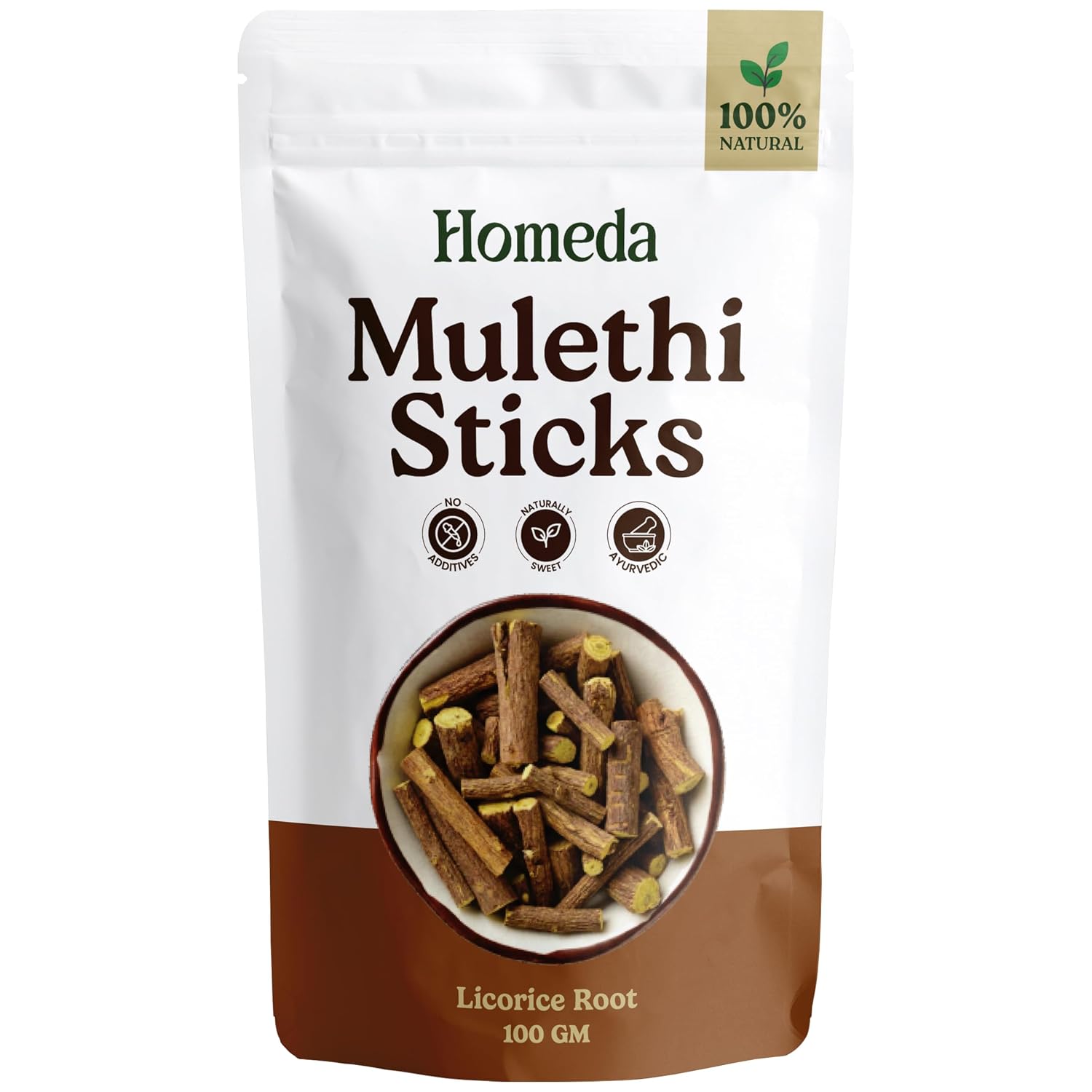 Homeda Mulethi Stick Organic (100 g) | Licorice Root Tea | Yashtimadhu Sticks Whole for Face Pigmentation | Athimathuram P... - Review, Price and Buying Guide