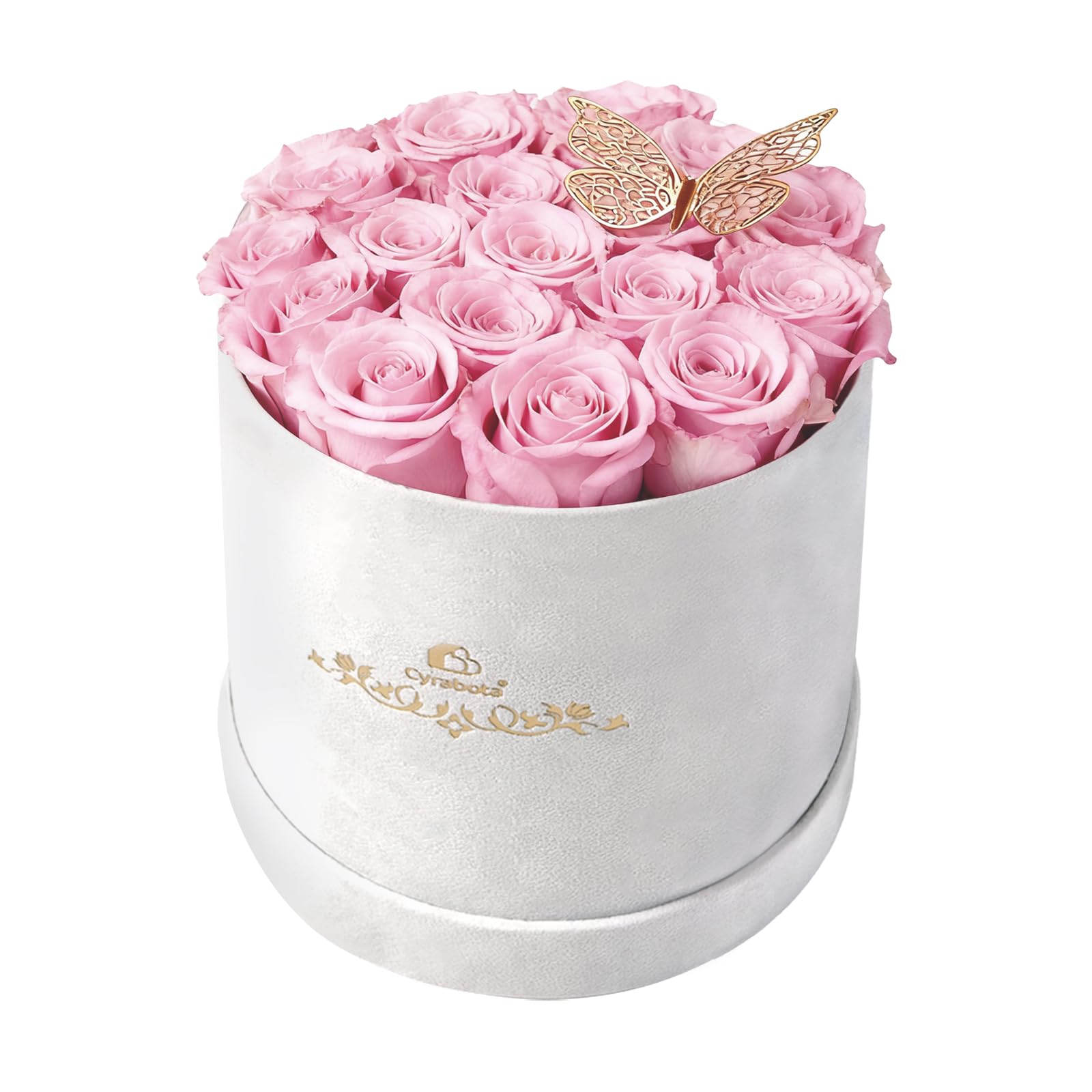 Cyrabota 16 Pink Preserved Flowers