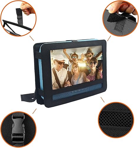 Miniatura 7 de Reproductor de DVD portátil Soporte de montaje en reposacabezas de coche Soporte de montaje para reposacabezas de automóvil Funda para reproductor