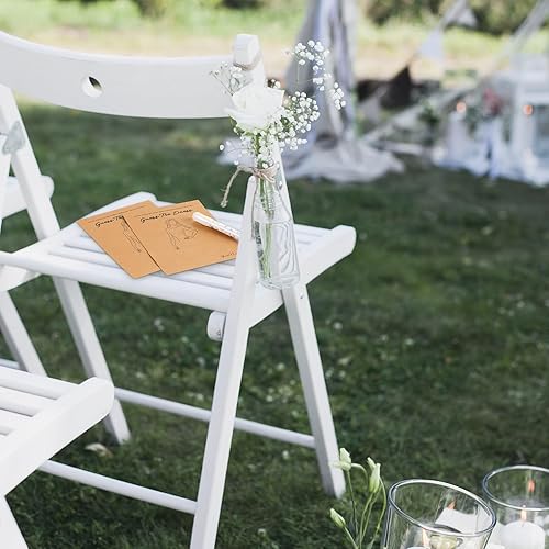 Miniatura 6 de Juego de 30 juegos de despedida de soltera para invitados, incluye 30 tarjetas de juegos de ducha de boda de 5 x 7 pulgadas y 30 lápices de gel de