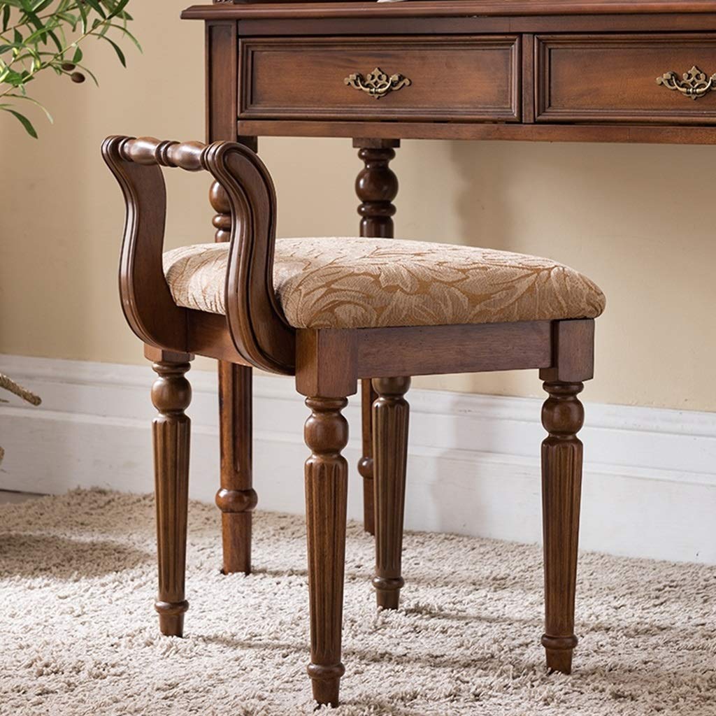 brown dressing table chair French Dressing Table Chair – Ellen Ward Scarborough Antiques main image 1