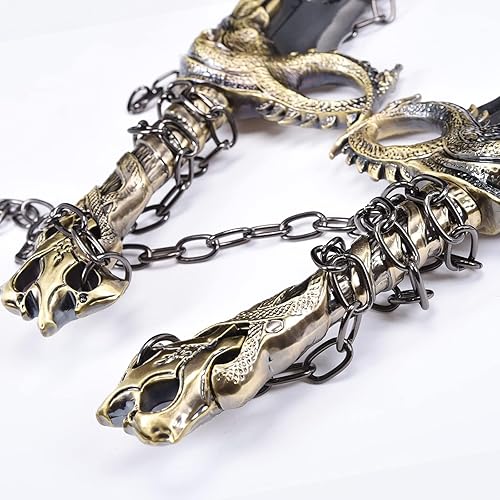 Miniatura 2 de Ziqing God of War Blades of Chaos Metal, God of War, God of War Blades of Chaos Sword Twin Blades, Kratos Metal Cosplay arma Prop 11 réplica