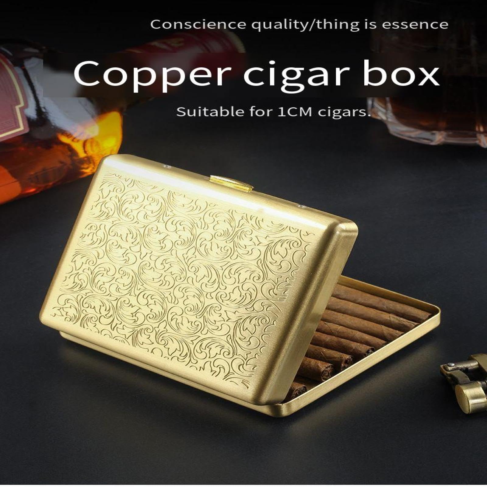 Amazon | DCHENRJDU 1cm シガリロボックス 葉巻ヒュミドール14個入り