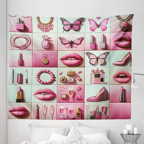 Miniatura 288 de Ambesonne Tapiz gótico, patio con hiedra encantada en la puerta antigua al bosque, colgante de pared ancho para dormitorio, sala de estar, 2-Verde