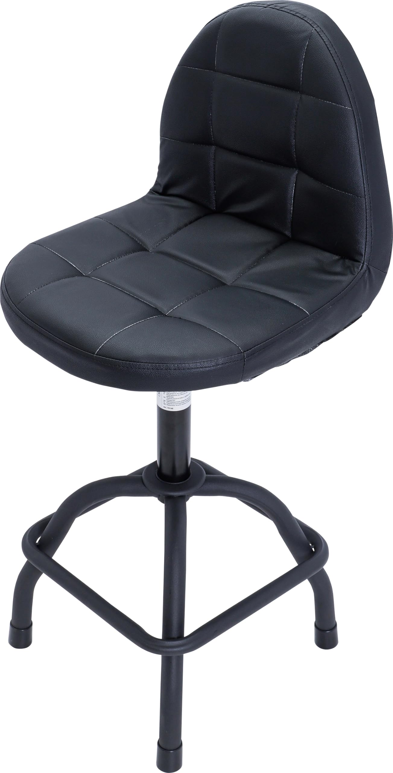 BGS 70146 | Sedia girevole da officina con schienale | regolabile in altezza