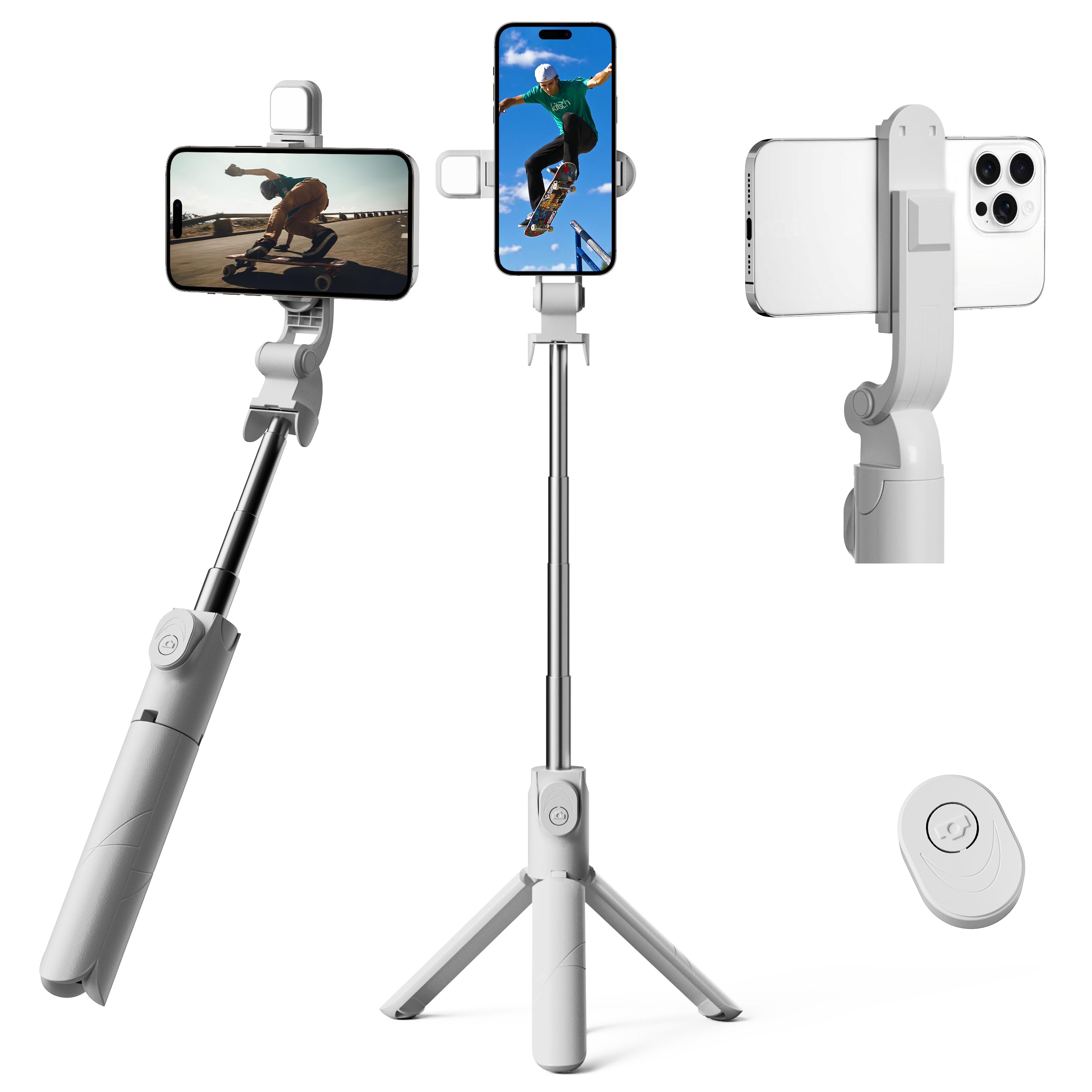 Amazon | 【一瞬伸縮！ポケット収納】 自撮り棒 折りたたみ式69cm じ