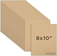Vista 16 de Mat Board Center, paquete de 25 hojas de cartón corrugado de 6 x 9, 1/8 de pulgada de grosor, insertos de cartón plano para correo, embalaje