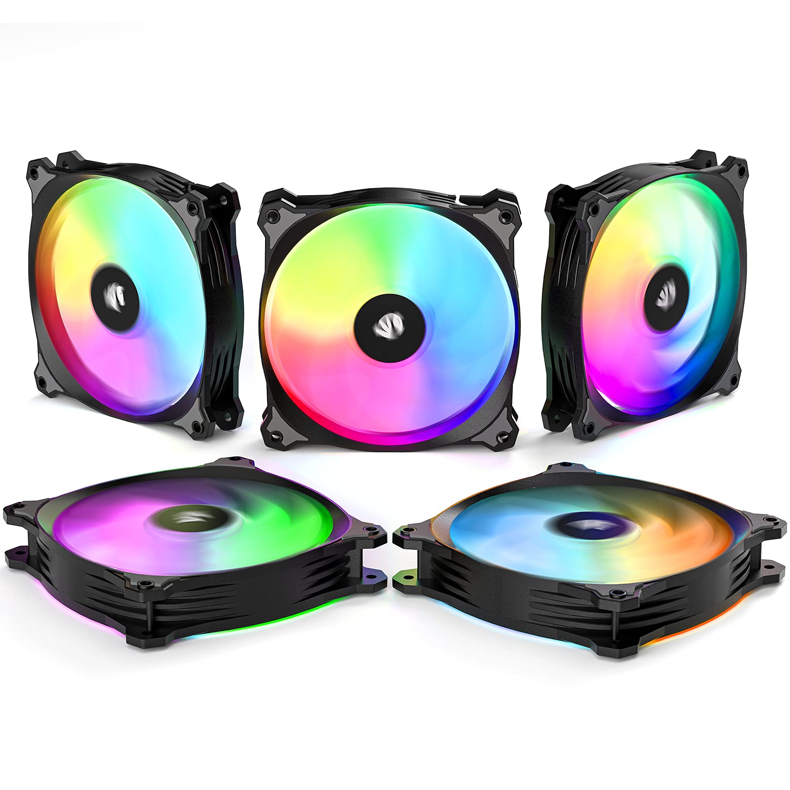AsiaHorse Rocket-X Müzik RGB Fanı,120mm PC Kasa Fanı,Hub ve Uzaktan Kumandalı 5V 3Pin ARGB