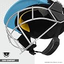 DSC Scud MS Cricket Helmet for Mens and Boys with Neck Guard (Fixed Spring Steel Grill) | Size: Small | Color: Sky Blue gallery image