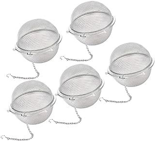 Lot de 5 boules à thé - Acier inoxydable - Infuseurs à thé en vrac