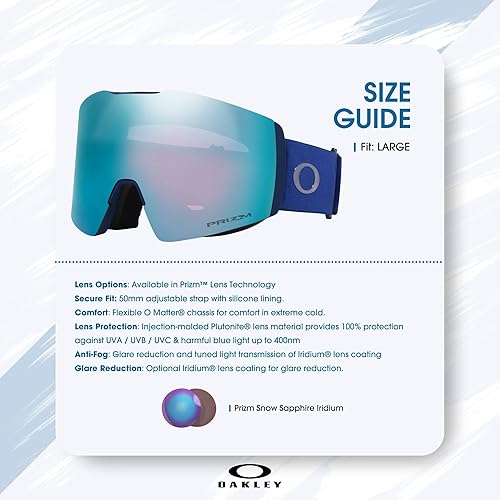 Miniatura 4 de Oakley Fall Line LARGEMEDIUM Ski Goggles For Men For Women OO7099, OO7103 + Designer iWear Care Kit
