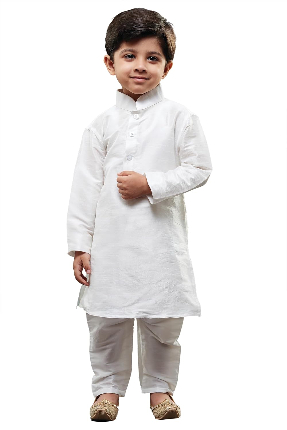JBN Creation Boys’ Kurta Pyjama Set | Silk Blend Kids Ethnic Wear | Festive Traditional Clothing for Holi & Eid