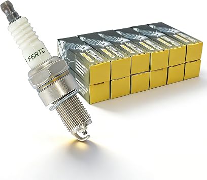 KIKITE 12 Pack F6TC Spark Plug NGK BPR6ES BP6ES Compatible with Honda GX160 GX200 GX270 GX390 Predator 212cc Champion RN9YC WR6DC Generac Engine Sparkplugs