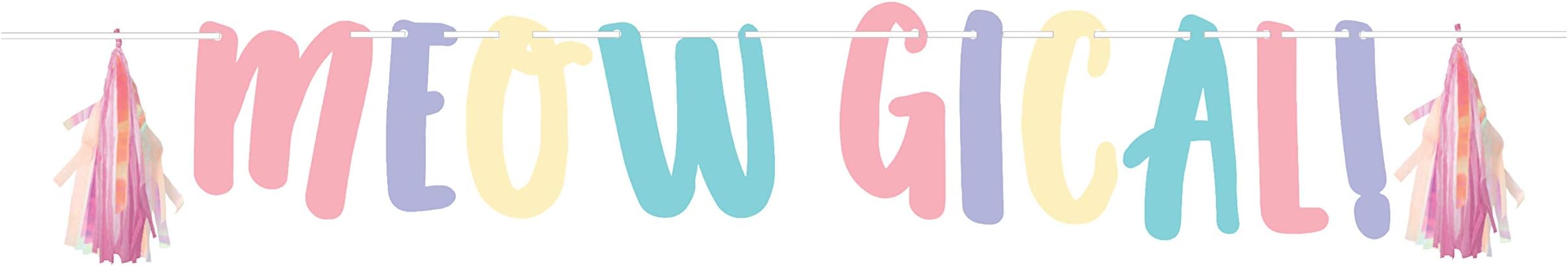 Creative Converting Sassy Caticorn Tassel Banner, 1 ct