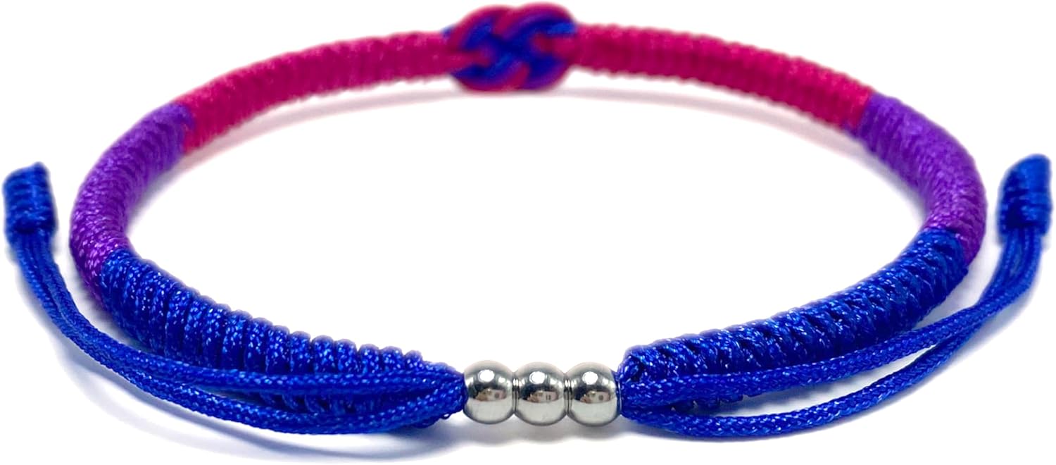 LAMIBEE Pride Infinity Love Wins, LGBTQAI+ Pride Love Wins Tibetan Wrist Wrap Bracelets, With LGBTQ Surfer String Rope Bracelet for Him and Her, Women Men, Support LGBTQ Community - Image 5