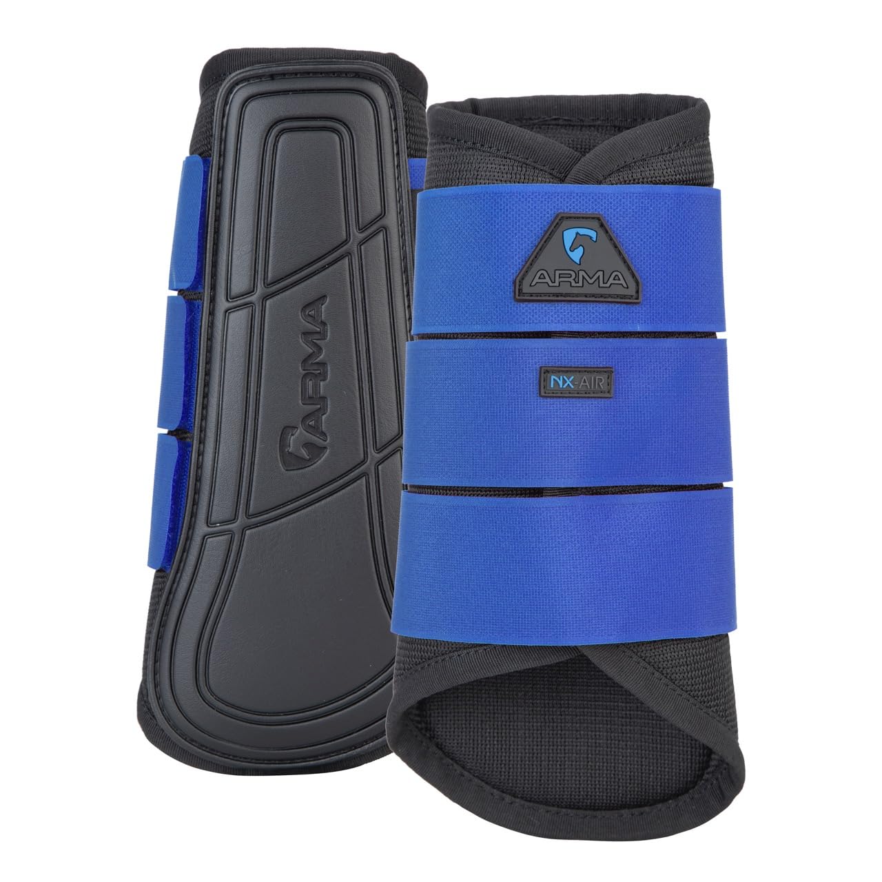 Shires Arma Air Motion Brushing Boots - Royal Blue Small Pony — image 1