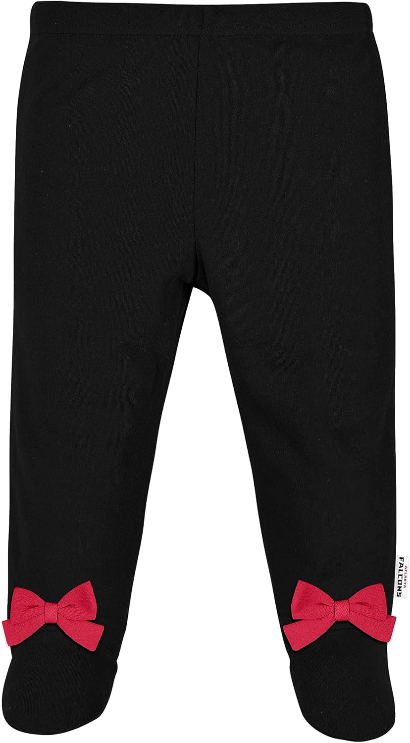 Gerber NFL baby girls 3 Pack Bodysuit Registry Gift Set Footed Pant and Cap - Image 3