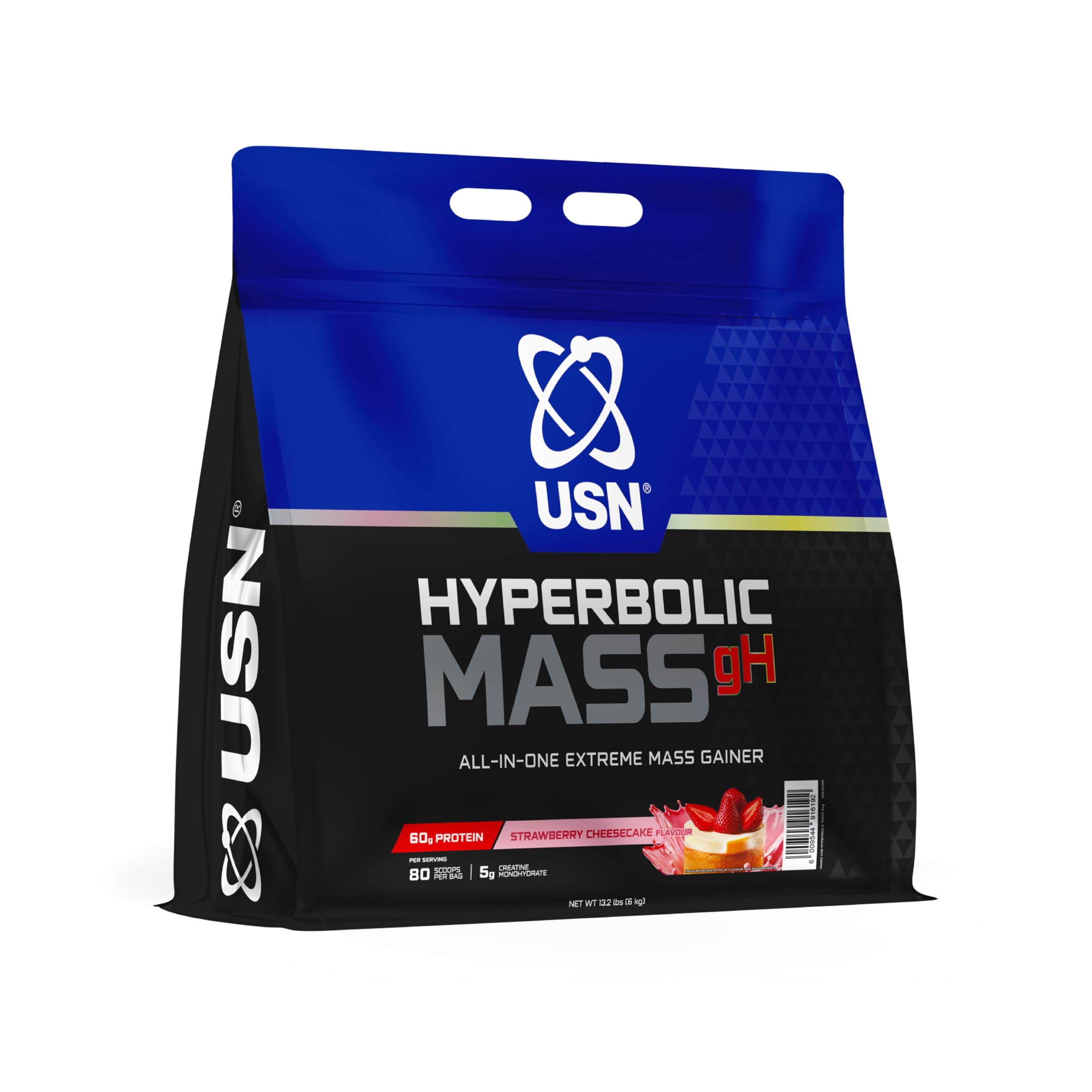 USN Hyperbolic All in One Mass (6000g) Strawberry - Weight Gainer - with Creatine