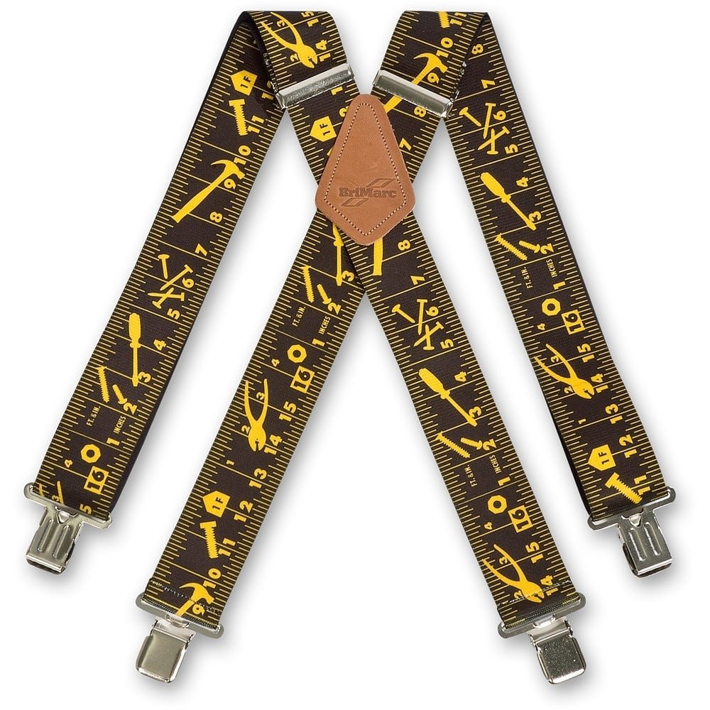 MENS BRACES TAPE MEASURE BLACK DESIGN from M.K.TOOLS